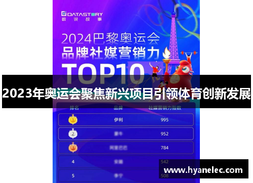 2023年奥运会聚焦新兴项目引领体育创新发展